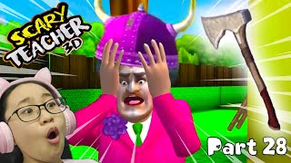 Scary Teacher 3D New Levels 2021 - Part 28 - (Super Sportsmania) Pain In The Axe Walkthrough!