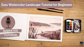 Easy Watercolor Landscape Painting Tutorial for Beginners | Step-by-Step Guide