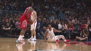 James Harden Drops Wesley Johnson With Crossover Of The Year &amp; Stares Him Down! | 2018 NBA HD