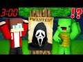 Scary ghostface from scream is wanted by jj and mikey at night in minecraft challenge  maizen