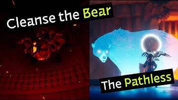 Cleanse the Bear - The Pathless (PS5/PS4) - Full Boss Battle / Trophy (no commentary)