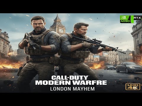 Call of Duty Modern Warfare #02 Mission # London - Piccadilly -Ultra Realistic Gameplay [4K60FPS]