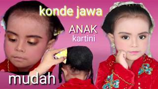 Tutorial konde jawa anak pakek cetakan kertas (cara bikin sunggar mudah)