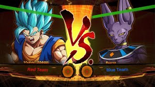 DRAGON BALL FighterZ Ssgss vegtio vs Beerus