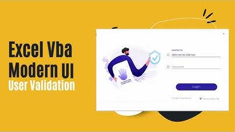 Excel Vba Modern UI User Validation