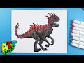 How to Draw SCORPIOUS REX LEVEL 40