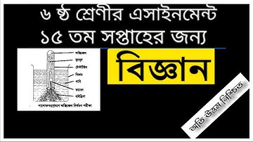 15th Week Class 6 Science Answer 2021  Class 6 Science Assignment Answer//15th week Science Answer
