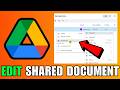 How To Edit Shared Document Google Drive (2026) (Complete Guide)