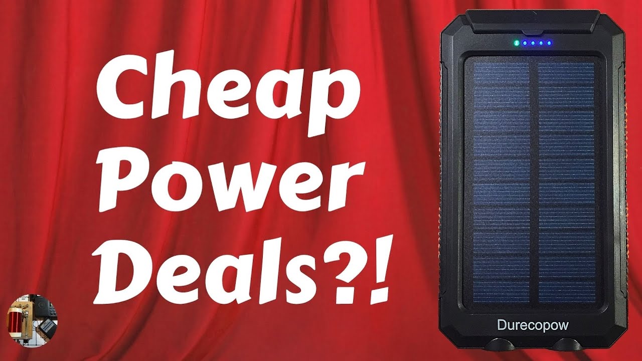 Durecopow Solar 20Ah Power Bank Test & Review - YouTube