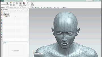 Solid body woman model with CAD NX