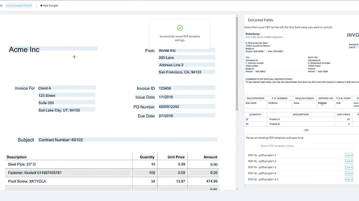 Babelway - Inbound PDF Demo New UI