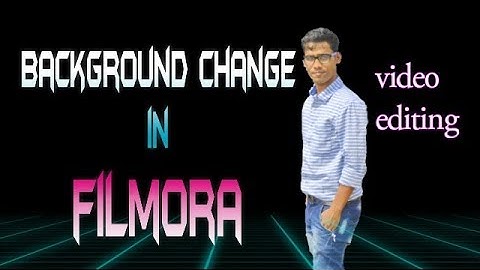 How to change Background image in Wondershare Filmora
