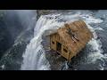 250 Days Building a Cliffside Shelter by a Waterfall with Primitive Tools