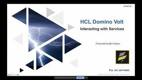 HCL Software Academy: Digital Solutions. Interacting with Services Using Domino Volt