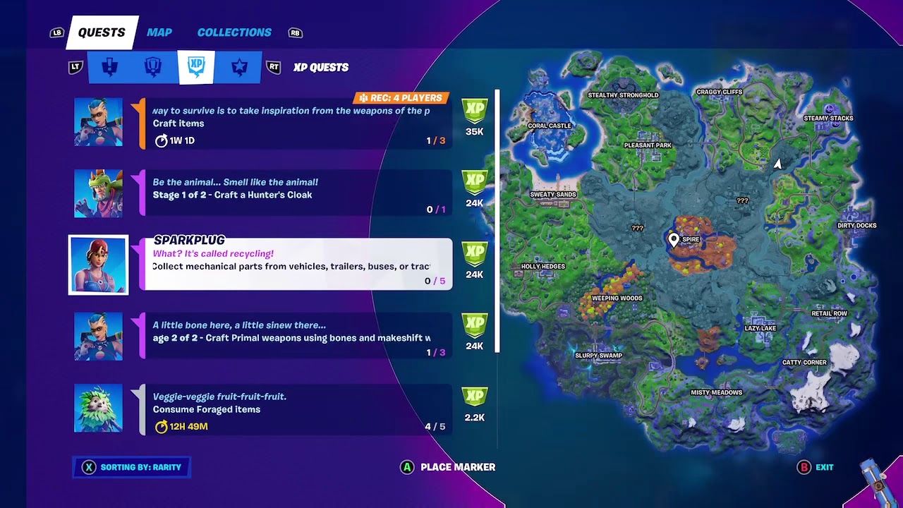 Stage 1 of 2: Collect Mechanical Parts from vehicles, trailers, buses, or tractors Sparkplug