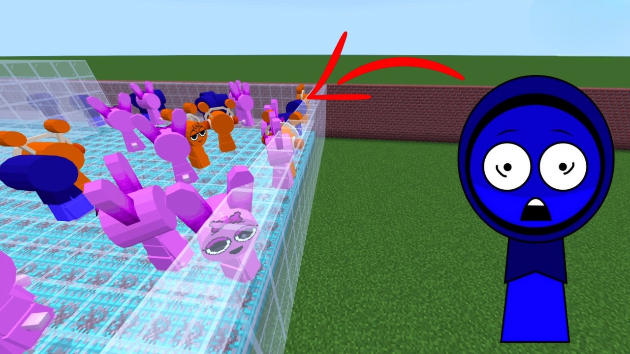 I Summon NEW Incredibox Sprunki in Maze Gmod Minecraft PE Mod!!!