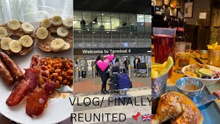 VLOG/Spring clean/Dinner date/my husbae is finally here📌/life so far in the uk🇬🇧