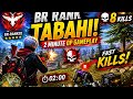 BR Rank Gameplay 😈 2 Minute Me Full Kills 🔥 | Free Fire #FreeFire #BRRank #FFIndia #Kills #Booyah