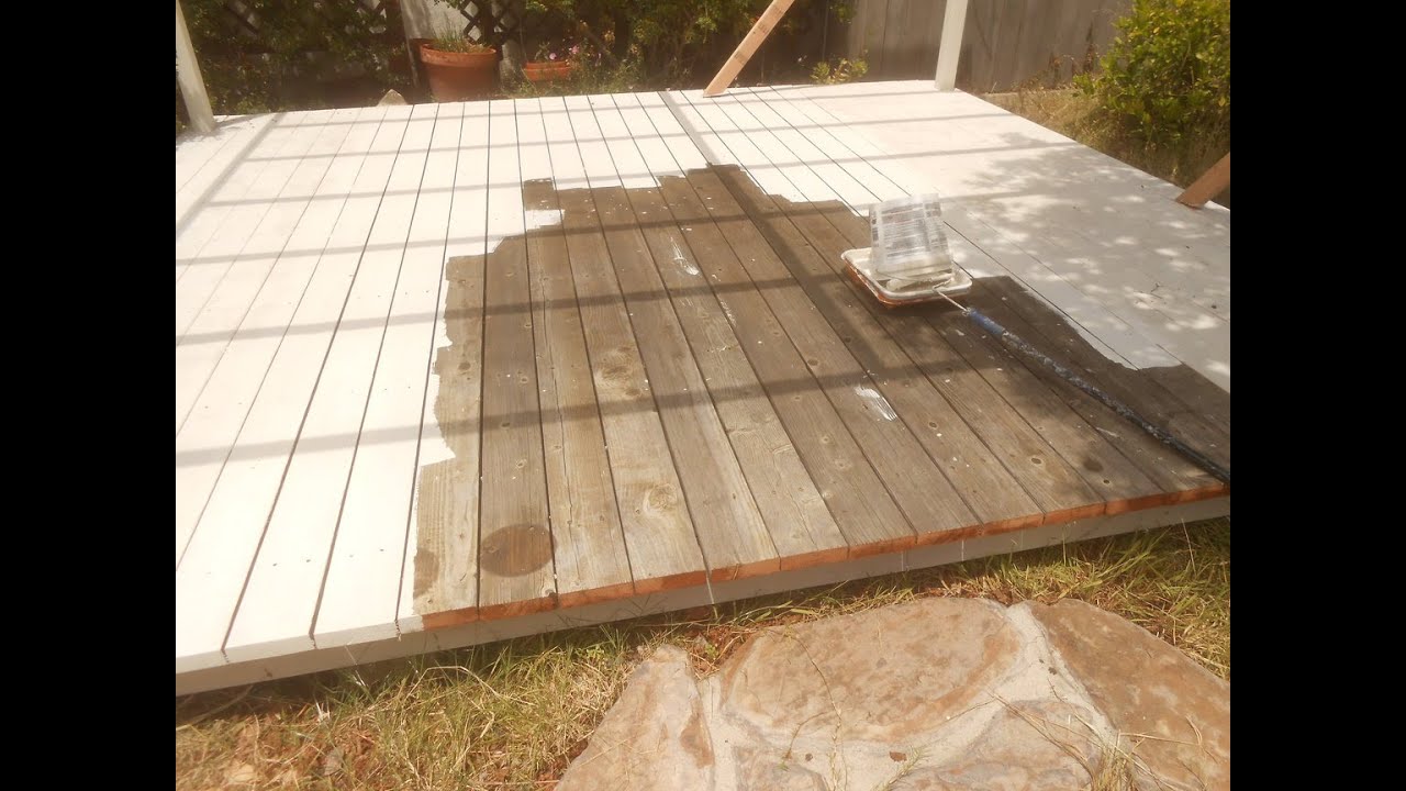 How To Restore Your Old Wood Deck - YouTube