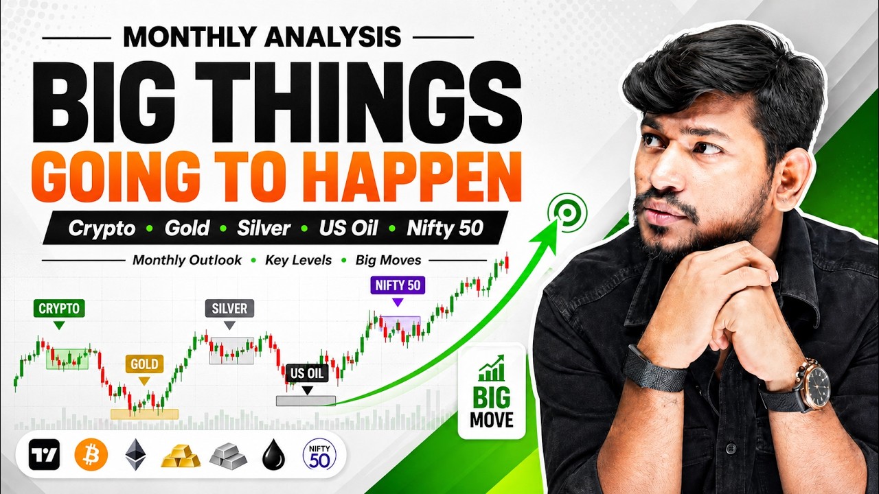 Monthly Market Prediction: Crypto, Gold, Silver, Oil & Nifty Big Levels || June 2026 - IITian Trader