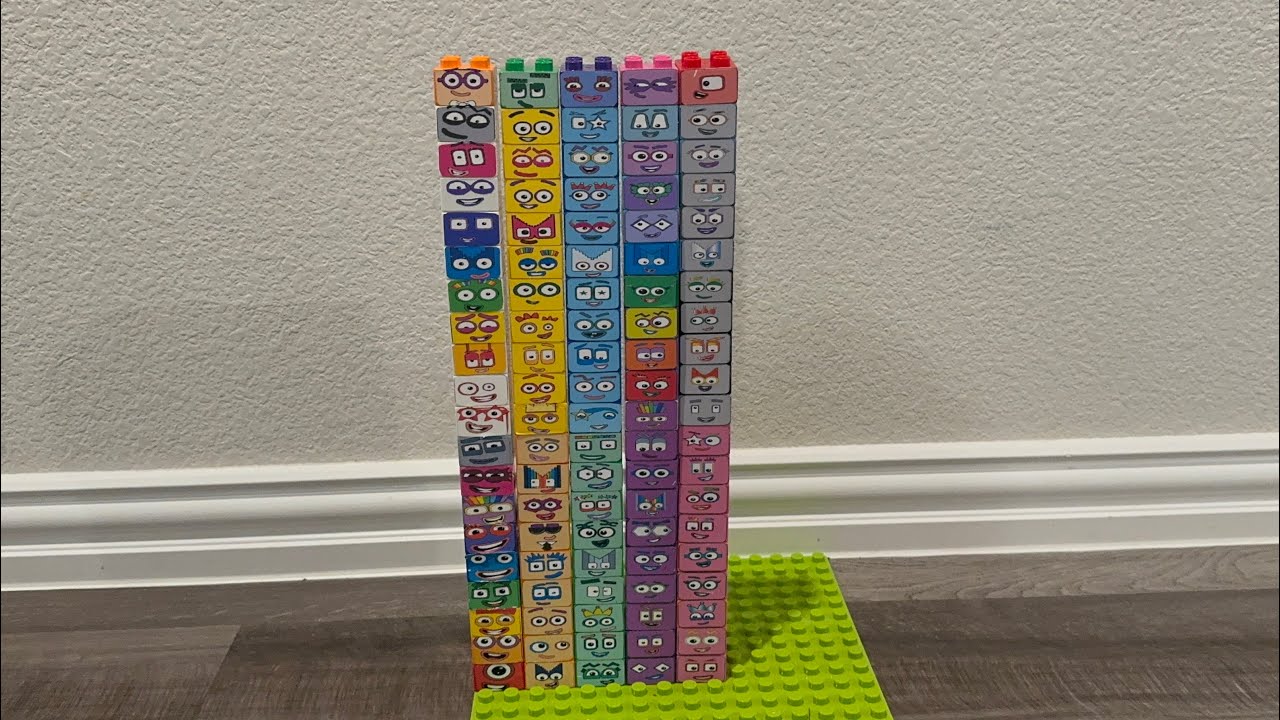 NumberBlocks LegoBlocks 1-100 Tower!