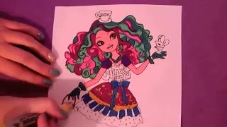 Ever After High Madeline Hatter! Coloring Book Pages Fun!