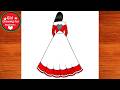How to draw girl drawing step by step // Girl drawing for beginners ||