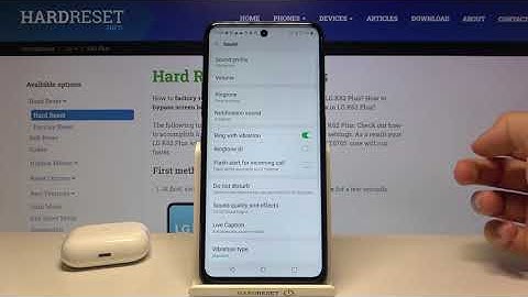 How to Find Sound Settings in LG K62 Plus – Manage Sound Options