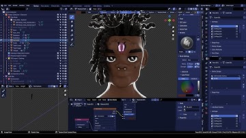 Lil Uzi Vert 3D Model on Blender and Marvelous Designer (Model & clothes) #clo3d #b3d #bnpr