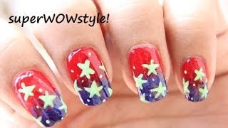 4th Of July Nail Art Tutorial *US flag Nail Designs* Independence Day