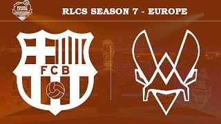 Match between fc barcelona and team vitality during rlcs season 7 -
europe. #rlcs #vitality #fcb #rocketleague
