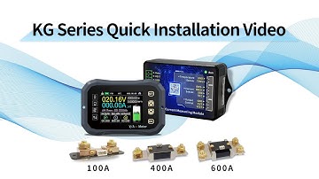 JUNCTEK Quick installation and use explanation video  KG-F Battery Monitor  KG110F KG140F KG160F