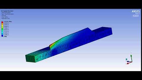 Deformation distribution of sample P5D1 - sliced geometry