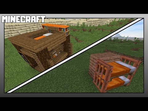 How to Make a Top Bunk Bed in Minecraft! 1.15.2