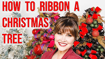 How to RIBBON a CHRISTMAS TREE