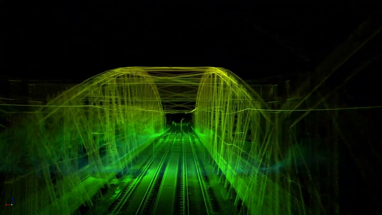 FLYTHROUGH - EMESENT Hovermap - Železniční most