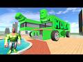 Franklin Change House To Hulk Bus In Indian Bike Driving 3D