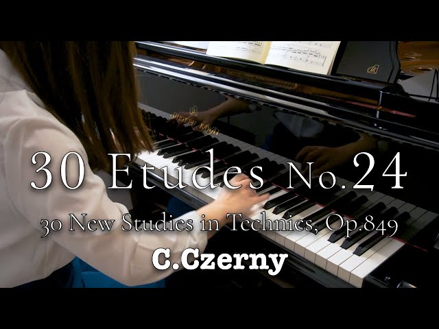 Czerny op.849, No.24, from 30 New Studies in Technics - YouTube