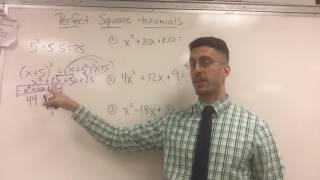 How to factor a perfect square trinomial