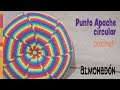 Punto Apache tejido a crochet en circular: Almohadón / Tejiendo Perú 🥰