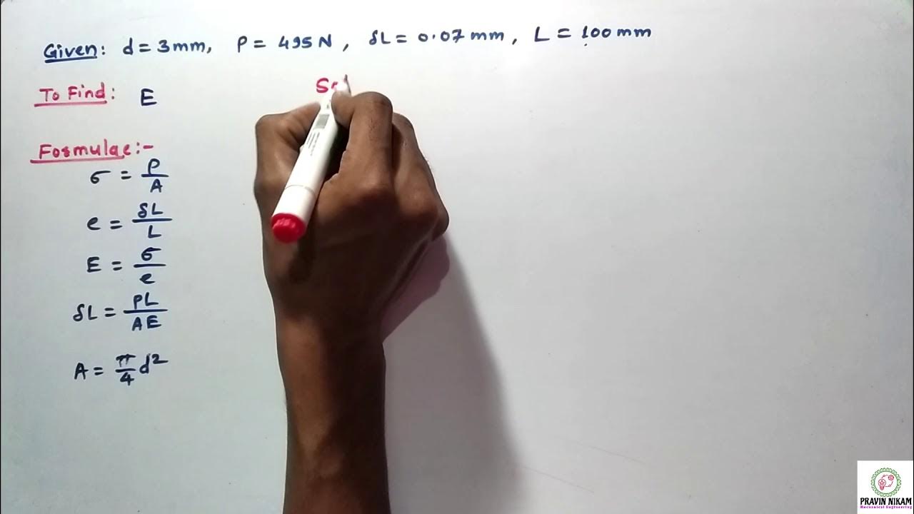 How to find modulus of Elasticity YouTube