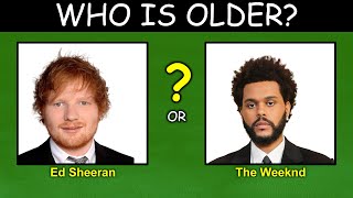 Can You Correctly Guess Which Celebrity is Older in This Quiz Challenge? | Fun Quiz Questions