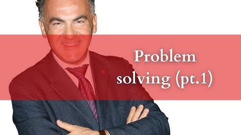 Non ci sono problemi irrisolvibili, ma solo soluzioni che non funzionano.