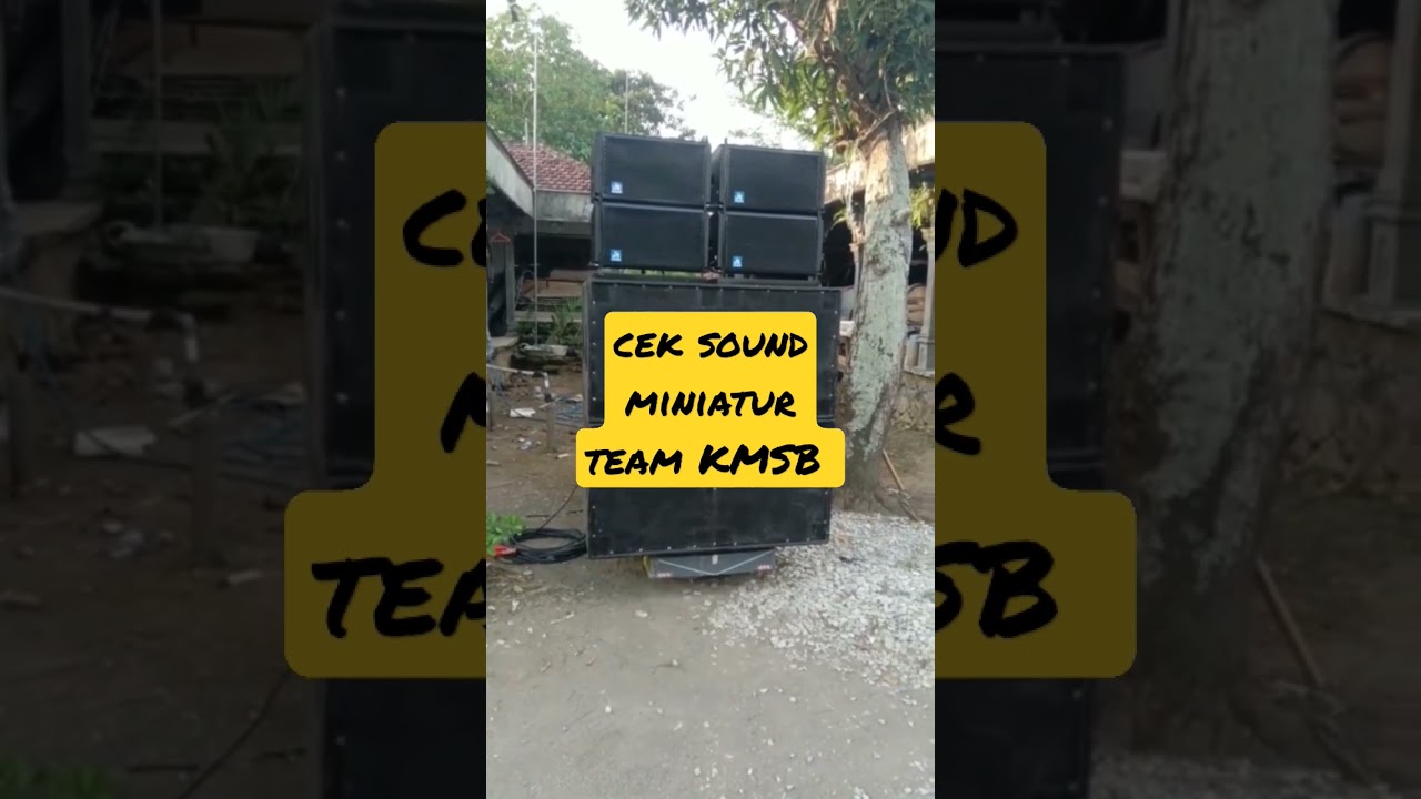 cek sound miniatur bersama team KMSB