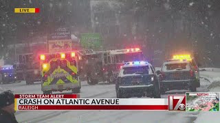 Crash on Atlantic Avenue in Raleigh