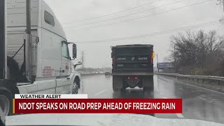 NDOT prepping roads for potential ice