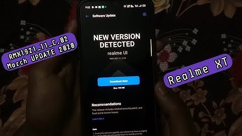 Realme XT March Update RMX1921_11_C.02 Changes, Bugs added and fixed all details about this update