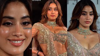 Janhvi Kapoor Cute Gown Look Review Vertical Songs 4K