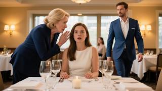 She Was Having a Dinner Alone — Until the CEO’s Mother Whispered  “Pretend You’re My Son’s Fiancé