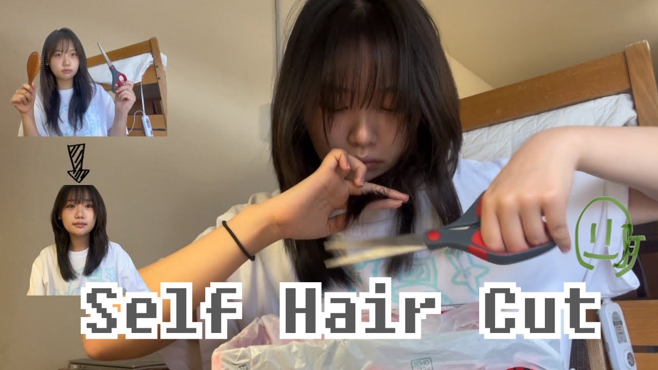 🇺🇸 그냥 미국 기숙사에서 홀로 머리자르는 영상 [시카고 7]